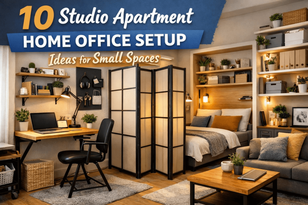 10 Studio Apartment Home Office Setup Ideas for Small Spaces