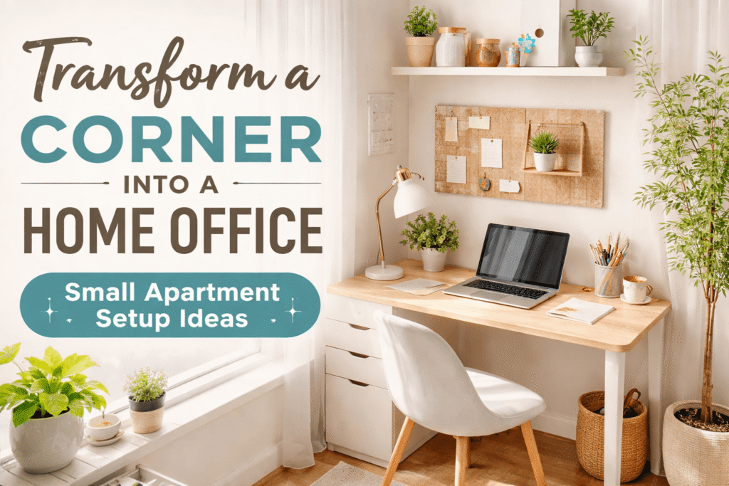 Transform a Corner into a Home Office: Small Apartment Setup Ideas