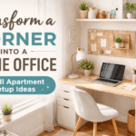 Transform a Corner into a Home Office: Small Apartment Setup Ideas